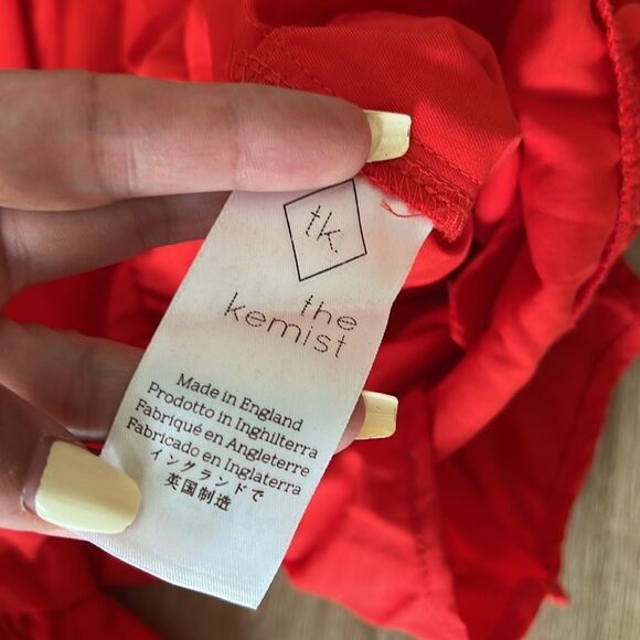 The Kermist • K Kemi cherry red ruffled high waisted shorts - Picture 7 of 7